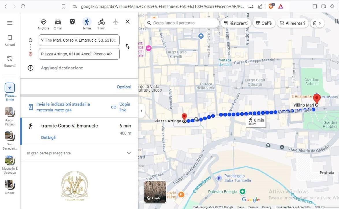 Villino Mari Camere Con Parcheggio Privato Gratuito 阿斯科利皮切诺 外观 照片